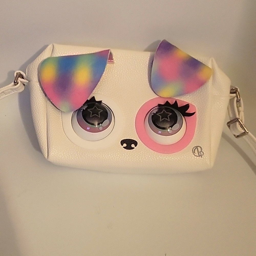 Purse pets Leoluxe rainbow pup interactive purse